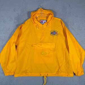 Vtg Super Bowl Jacket Adult Large XXXII 98 Football 1/2 Zip Anorak Logo Athletic